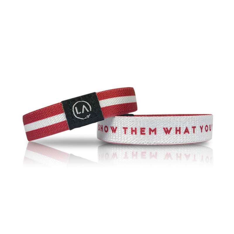 Maroon + White. Maroon + White.
