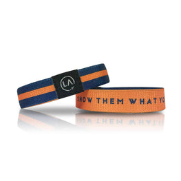 Navy Blue + Orange.