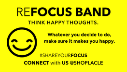 Happy Band Blue <p>"Think Happy Thoughts" - La Clé 