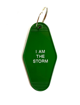 HOTEL-MOTEL KEY CHAIN — I AM THE STORM